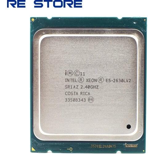 Used Intel Xeon E5 2630L V2 Processor SR1AZ 6 Core 2.4GHz 15M 60W E5 2630LV2 Server LGA 2011 CPU