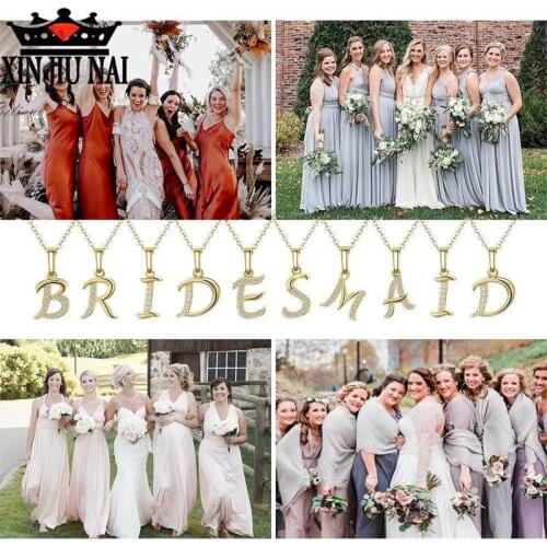 Simple fashion 26 capital letters plated cold necklace womens Micro setting Zircon Pendant Alphabet name anniversary necklace