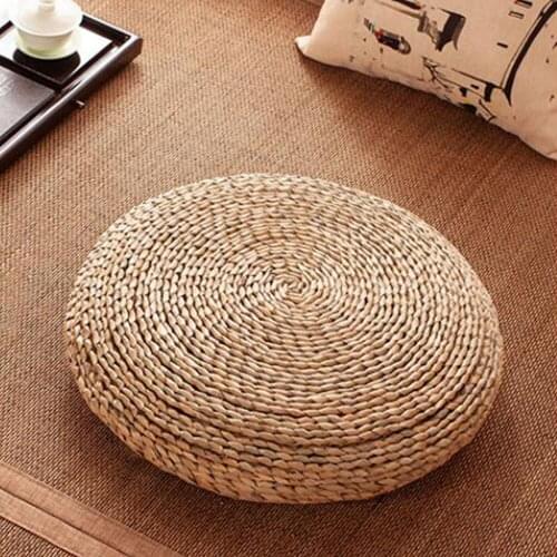 Handmade Straw Tatami Futon Meditation Cushion Japanese Yoga Round Mat Home Bedroom Chair Cushion