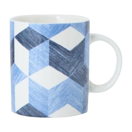 Blue and Withte Color Design Ceramics Mugs coffee mug Milk Tea office Cups Drinkware the Best birthday Gift with gift Box