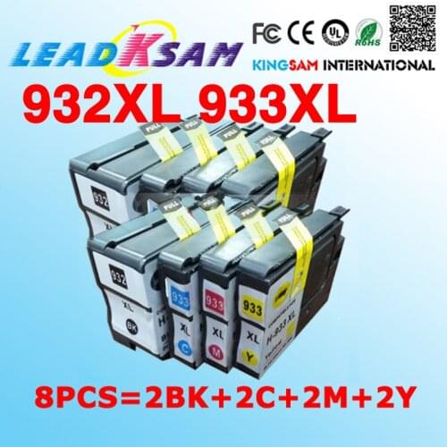 Compatible for HP932 HP933 Ink Cartridge with chips for HP932 933 932xl 933xl Officejet 6100 6600 6700 7110