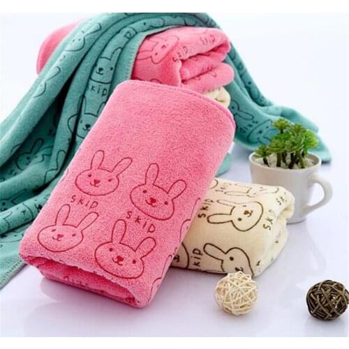 Clean Hearting Sport Towel Face Towel Reusable Towel Microfiber Fabric Adults Women Men Kids Towels Hand Hair 35x75CM Cartoon