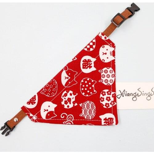 Pet supplies Pet dog saliva towel triangle scarf cat decoration bib bib small, medium and large dog Corgi cute accessories