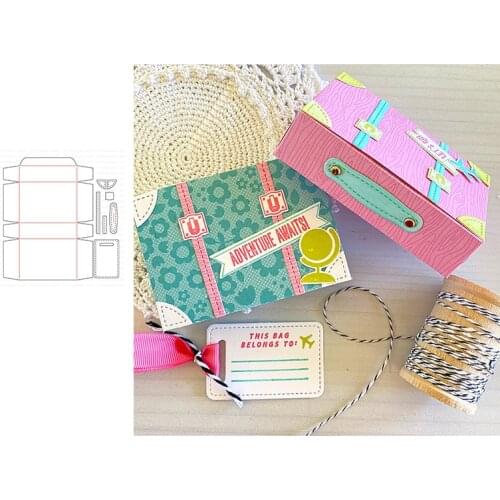 Tourism Suitcase Die Stamps And Dies New Arrival 2021 Scrapbook Diary Decoration Stencil Embossing Template DIY Make Albums