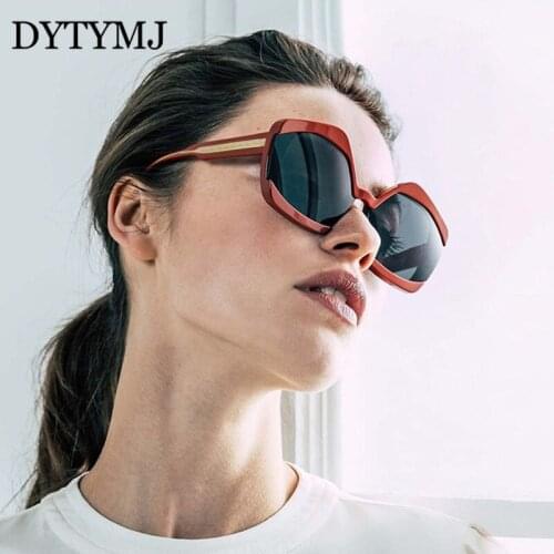 DYTYMJ Vintage Sunglasses Women 2020 Oversized Sunglasses for Women Polygon Luxury Designer Glasses for Men Lentes De Sol Mujer