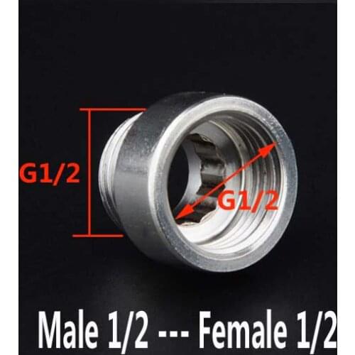 Female 1/2 to Male 1/2 faucet adapter stainless steel
