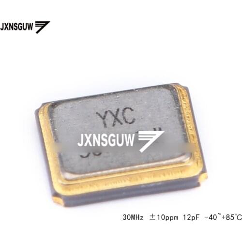 10PCS 3225 SMD passive crystal oscillator/YSX321SL 30MHz 10ppm 12pF X322530MOB4SI 4 foot