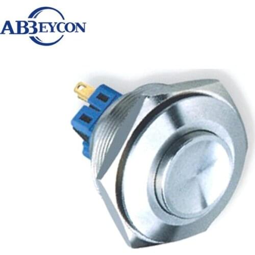 10pcs/Lot Short 30mm Mounting Diameter High Head Stainless Steel Waterproof IP67 Latching Good Price Big Push Button Switch