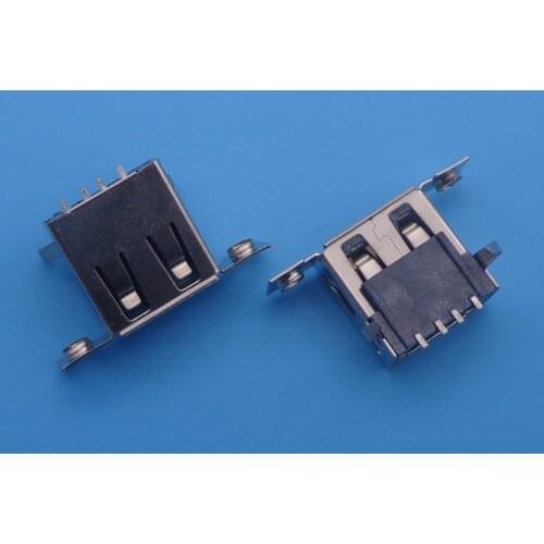 100pcs Micro USB 2.0 Female,4-pin Micro USB Jack,4Pins Micro USB Connector Tail Charging Socket With Screw Holes