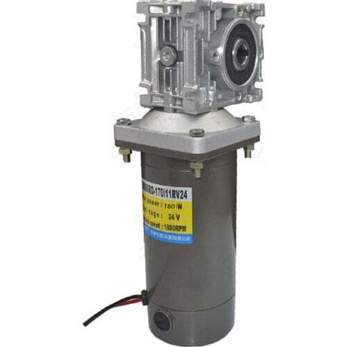180W RV40 12V 24V DC worm gear motor, forward and reverse, high torque