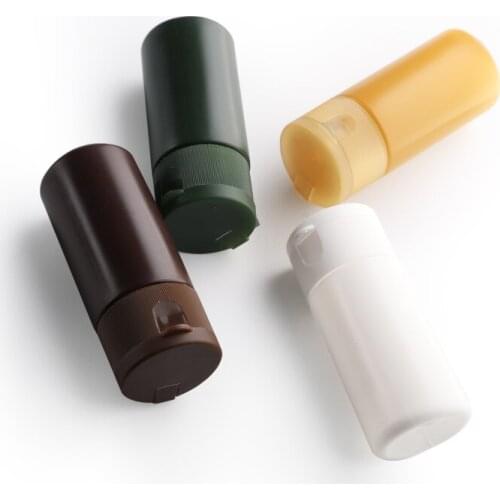 48pcs/lot 30ml 50ml Yellow/White/Green/Brown Empty Liquid Squeeze Flip cap Bottle Lotion soft bottle Shading bottle