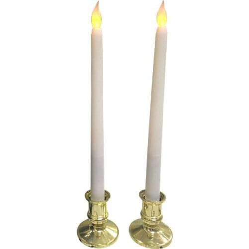 ABS Plastic Pointed Pole LED Flameless Antique Candles Table Lamp Dinner Christmas Wedding Holiday Party Decoration Gifts Toys