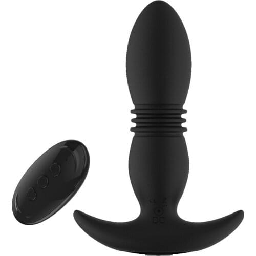 Prostate anal plug retractable vibration wearable male and female masturbation massage stick adult sex toys