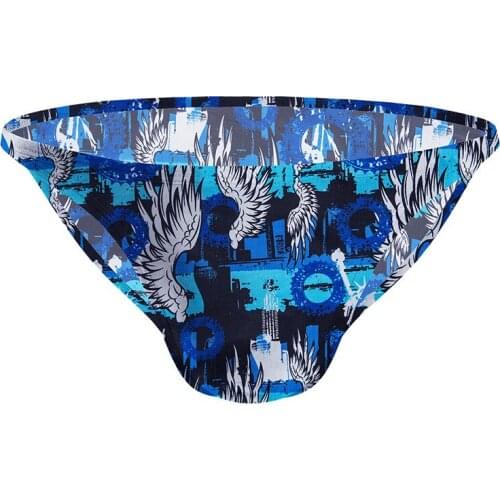 Adannu bikini low waist briefs fashion print underpants ice breathable sexy triangle ad7302