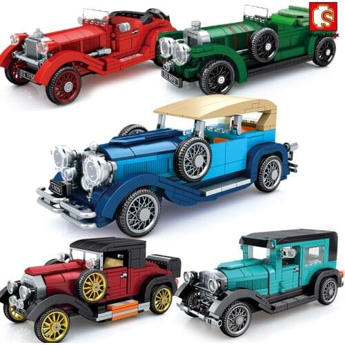 Sembo Blocks Technical Car Speed Champion Supercar Racing Moc Building Blocks Brick City Vehicle Educational Toys For Childern