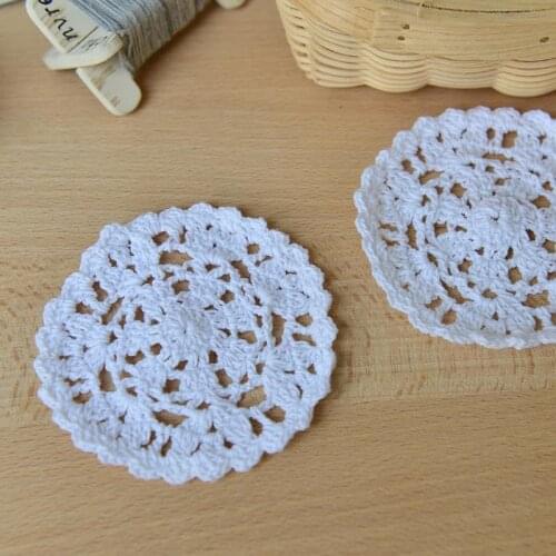 D704 crochet white cotton line paste Lei Sibu lace accessories DIY wide 8cm