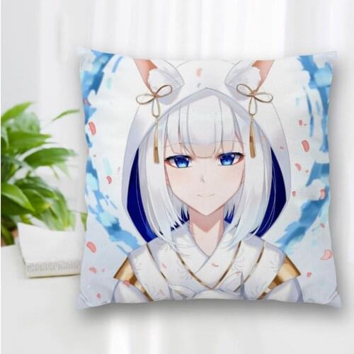 Hot Sale Custom Decorative Pillowcase Anime Azur Lane Square Zippered Pillow Cover Best Nice Gift 20X20cm 35X35cm 40x40cm