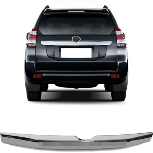 For Toyota Land Cruiser Prado FJ150 2014-2017 ABS Chrome Rear Door Trunk Lid Cover Trim Decorative strips Car Styling 1pcs