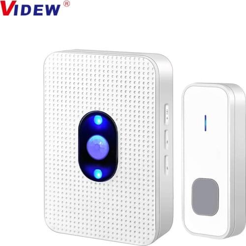 2021 New Home Wireless Smart Doorbell with LED Light PIR Motion Detection Waterproof Door Bell with Chime Timbre Call