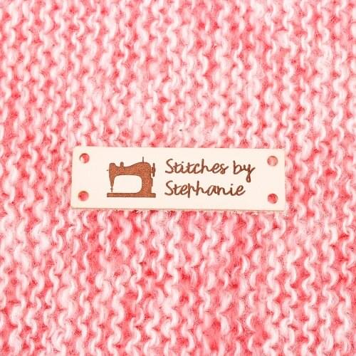 Personalized Tags, Leather Tags, knit labels, Custom Name, Handmade, Personalized Name, Business Name (PB1602)