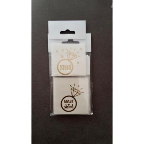 Ring Bachelorette Tattoo Set wedding bride mariage хна henna