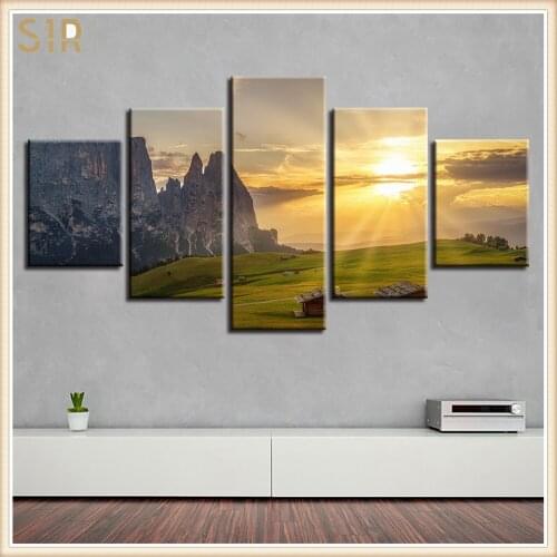 Beautiful Scenery HD Printed 5 Piece Canvas Art Scenery Painting Wall Pictures for Living Room Home Decor Anime Poster Wall Art
