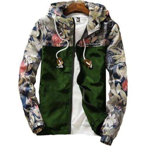 Hooded Jackets women 2020 new Spring Autumn Hooded Jacket Hip Hop Print Patchwork Coats Zipper Casual Jacket Womens Outerwear