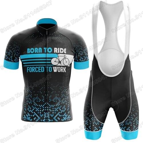 2021 Born To Ride Mens Cycling Jersey Set Summer Clothing Road Bike Shirts Suit Bicycle Bib Shorts MTB Wear Maillot Ropa