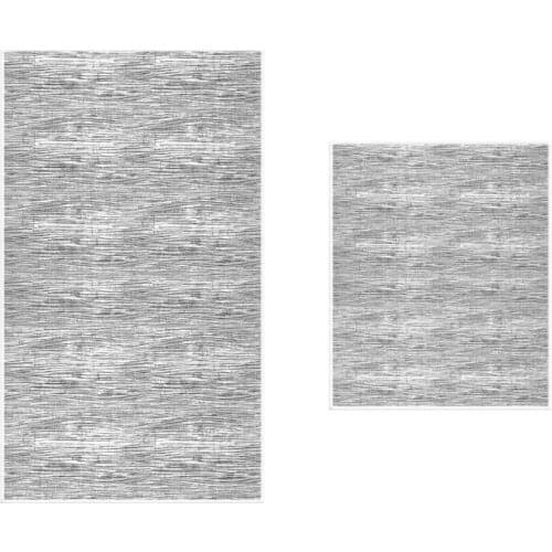 Greta 2'li Bath Mat Pad Gray