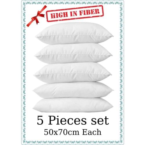 Microfiber Cushion Set 5*(50x70 Cm) Large Home Bedding Removable And Washable Classic Hotel Oblong Pillow America Style Adults