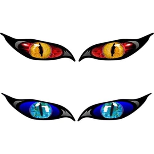 Coolest Creative Stickers for Car Accessories Evil Eye Pvc Zombie Sunscreen Waterproof Decals for Rearview Mirror 13cm*12cm