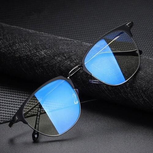 2020 New Metal Fashion Blue Light Proof Glasses Cr-39 Lenses Anti Blue Ray Glasses Computer Glasses Oculos De Grau
