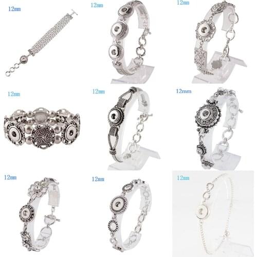 New Fashion 12mm Snap Button Bracelet DIY Jewelry KD3220