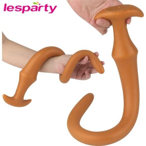 Super Long Soft Huge Anal Plug Butt Plug Large Dildo Vagina Anus Stimulation Dilator Prostate Massage Anal Sex Toy For Men Women