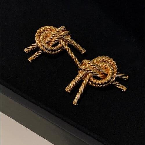Original design fashion twist pattern knotted earrings earrings new earrings women