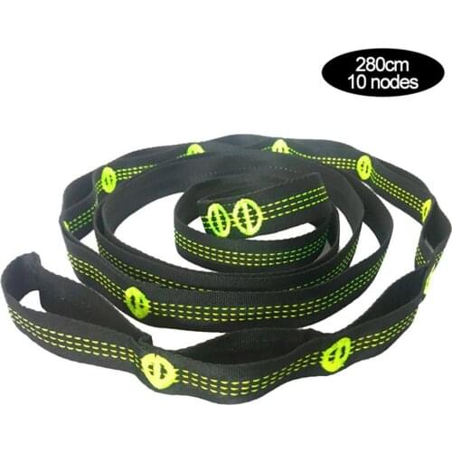 1pcs Portable Outdoor Camping Hammock Straps 280cm Tree Hanging Spare Part Outdoor Aerial Yoga 600KG Load Hammock Strap