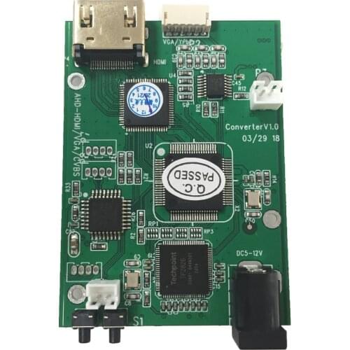 AHD To HDMI Video Signal Converter 1080P Video Resolution PAL/NTSC Mode AHD41 Video Convertor Board HDMI CVBS Output Tvi Board