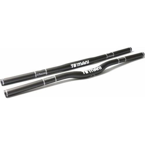 TEmani carbon handlebar riser bend flat bar 3K T700 carbon 25.4mm for folding bike handlebars