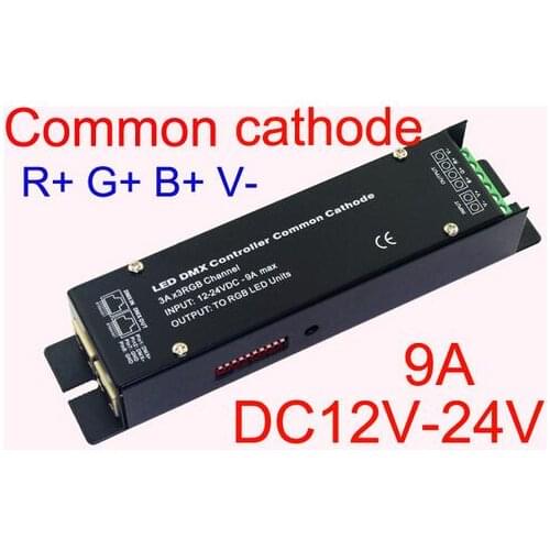 WS-CC-DMX-32-DMX-32 DC12V-24V 9A dmx512 led decoder,dimmer, DMX 512 controller,drive for RGB led strip lights modules
