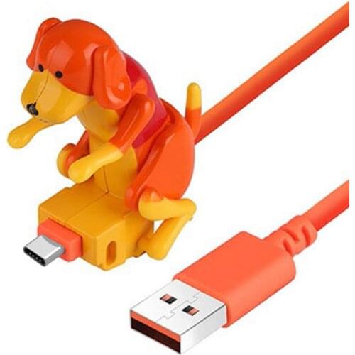 Funny Humping Dog Fast Charger Cable Charging Line Cute Sports Rogue Dog Fast Charging Power Date Cable Dropshipping