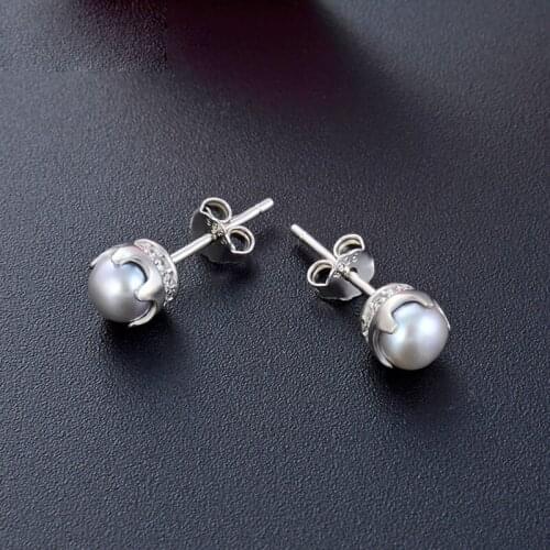 MADALENA SARARA AAA 4-5mm freshwater pearl S925 sterling silver simple fashion popular earrings can be customized