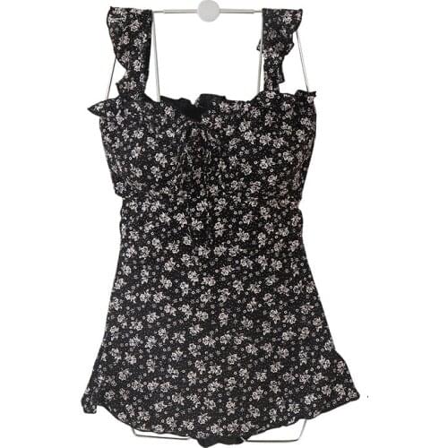 Womens Swimsuit 2021 New Korean Ins Cover Belly Thin Small Chest Push up Dress Style Backless Hot Spring Swimming Suit