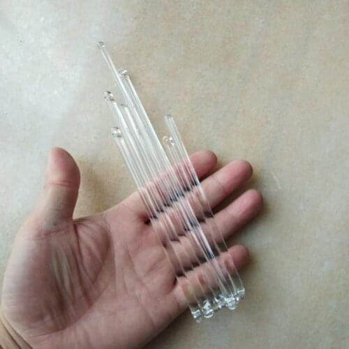 20pcs/lot 6*100/150/200/250mm round glass stick prism DIY chandelier crystal with 2 holes Home Curtain lighting Accessories