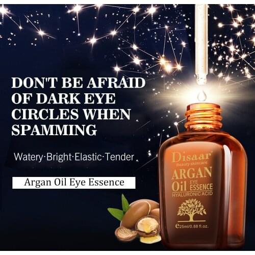 25ml DISAAR Morocco Agam Oil Eye Essence Moisturizesing Brightens Skin Watery Elastic Tender Cream Remove Bags Dark Circles
