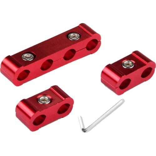 3pcs Automotive Spark Plug Wire Divider Fixing Sleeve Four-Hole Wire Clip Fire Wire Fixing Sleeve Modified Parts
