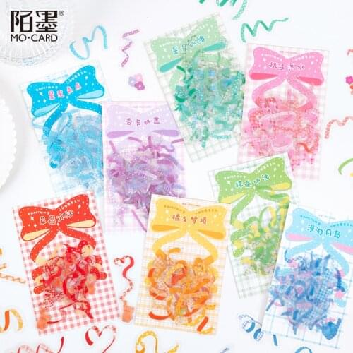 8packs/LOT heartfelt ribbon house series stationery sticker creative decoration DIY adhesive PET sticker