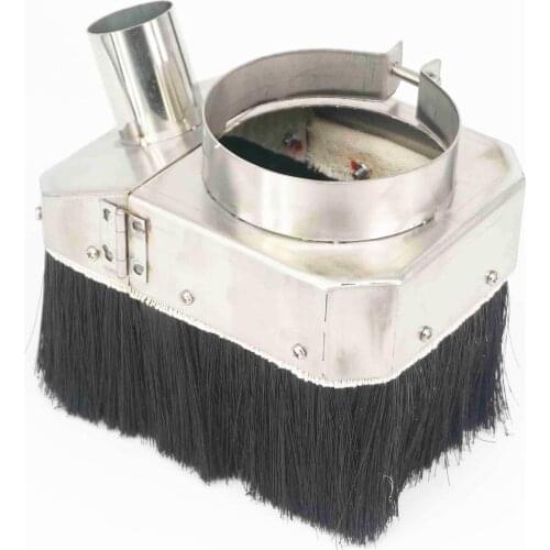 80mm Stainless Steel Spindle Dust Cover CNC Engraving Woodworking Machine Open Door Type For 1.5KW Or 2.2KW Spindle