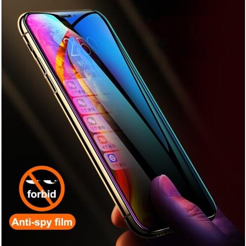 Anti Glare Tempered Glass For iPhone 11 Pro Max XS XR Privacy Screen Protector Film For iPhone 6 6S 7 8 Plus X Protective Glass