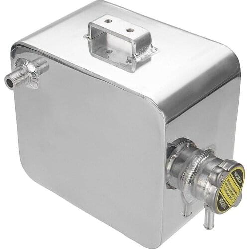 AU05 -2.5L Water Coolant Tank Universal Aluminum 1.3 Bar Pressure Expansion Overflow Recovery Reservoir Tank