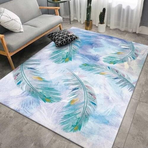 3D Dream Feather Pattern Printed Large Carpets For Living Room Bedroom Area Rug Parlor Decor Home Floor Coffee Big Rug Mat Table